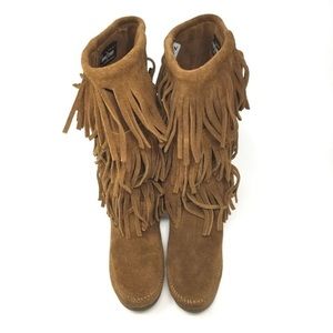 Minnetonka Fringe Boots